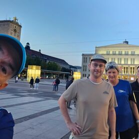 Die Läufer in der Leipziger Innenstadt