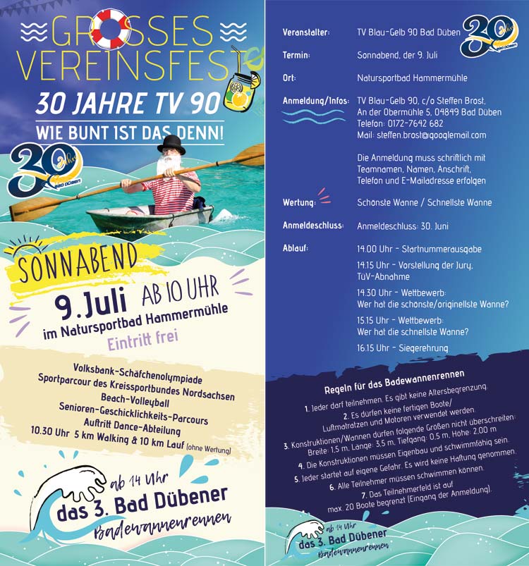 Vereinsfest des TV Blau-Gelb 90 Bad Düben
